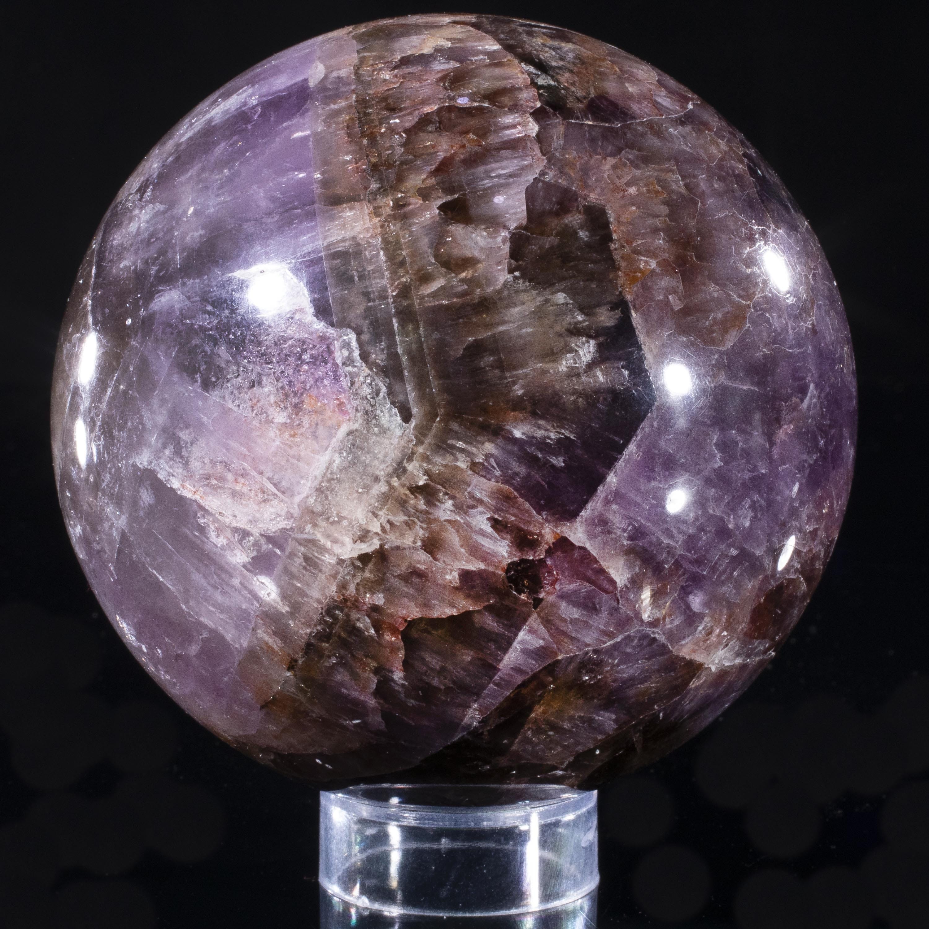 Kalifano Super 7 Super 7 Sphere Carving 3.5" / 1,000 grams SP7-3000-001