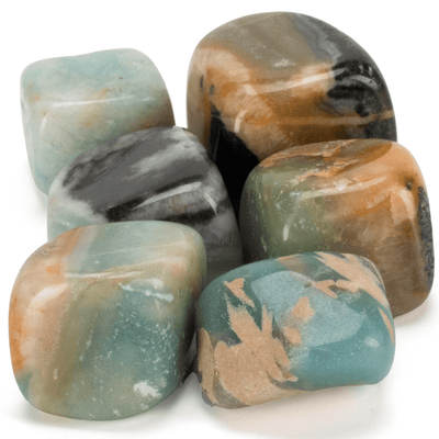 Kalifano TUMBLED STONES Natural Amazonite Tumbled Stone TS-AZ