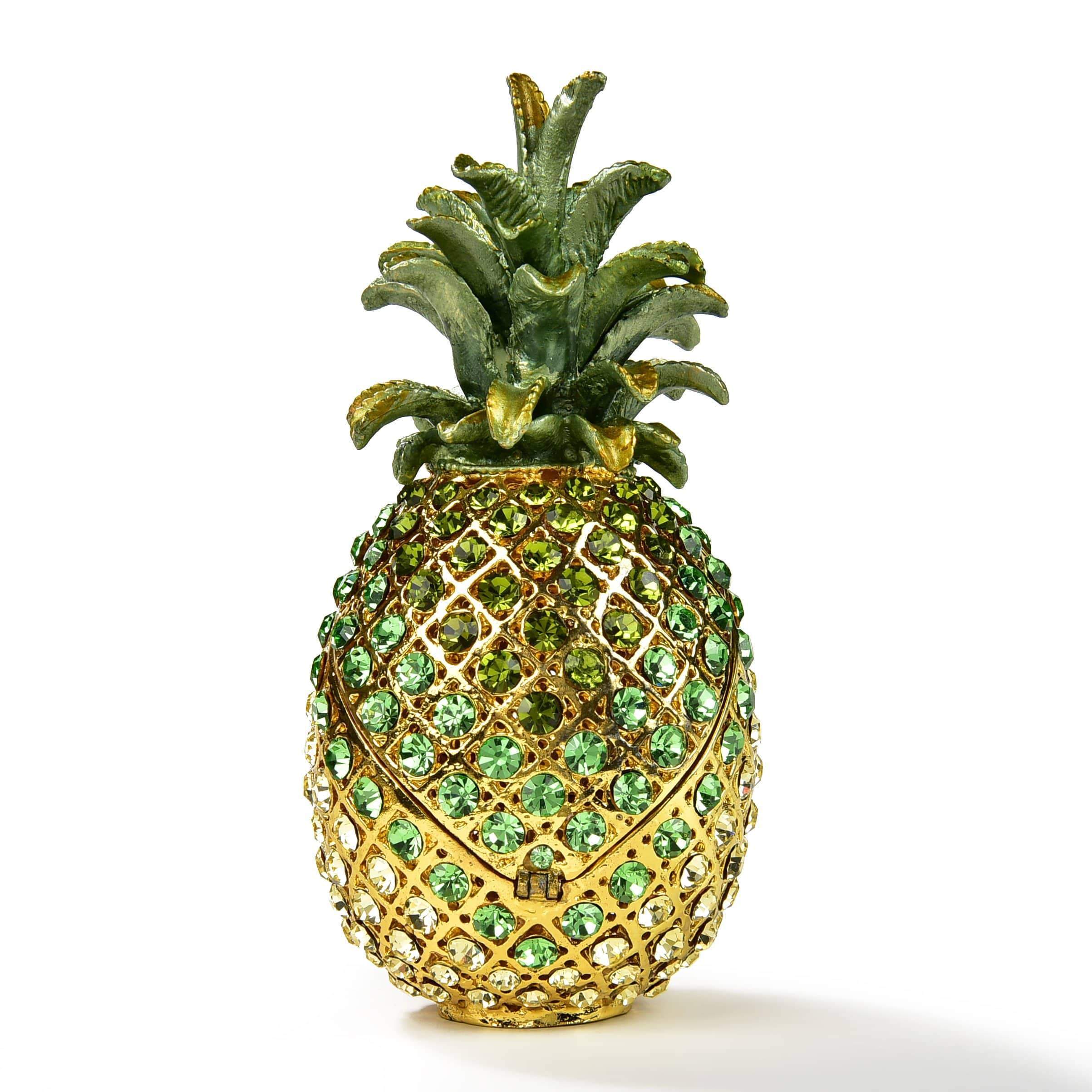 High-grade Crystal Pineapple Crafts Glass Paperweight Fengshui Figurine  Home Decoration Ornaments Party Christmas